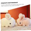 LIFKOME Fluffy Plush Rabbit Pillow, Stuffed Animal, Perfect for Birthdays, Celebrations, and Christmas, 20cm, White