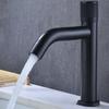 Basin Faucet Single Hole Cold Sink Water Tap Bathroom Cabinet Washbasin Faucet Black Silver Stainless Steel Deck Mounted Faucets