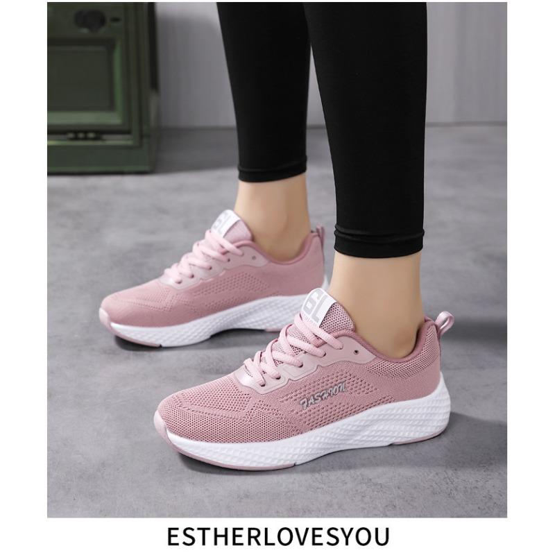 Women's Soft-soled Casual Shoes Running Shoes Fly-knit Breathable Sneakers