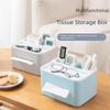 Desktop Remote Control and Tissue Storage Box: Dust-Proof, Simple, Creative, Multi-Functional Organizer for Living Room Coffee Table