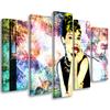 Five Piece Picture Canvas Print Audrey Hepburn Colour