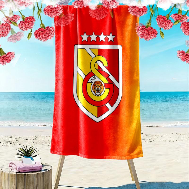 Galatasaray Unbroken Print Beach Towel, Large Soft Quick Dry Towel for Beach Camping Swimming