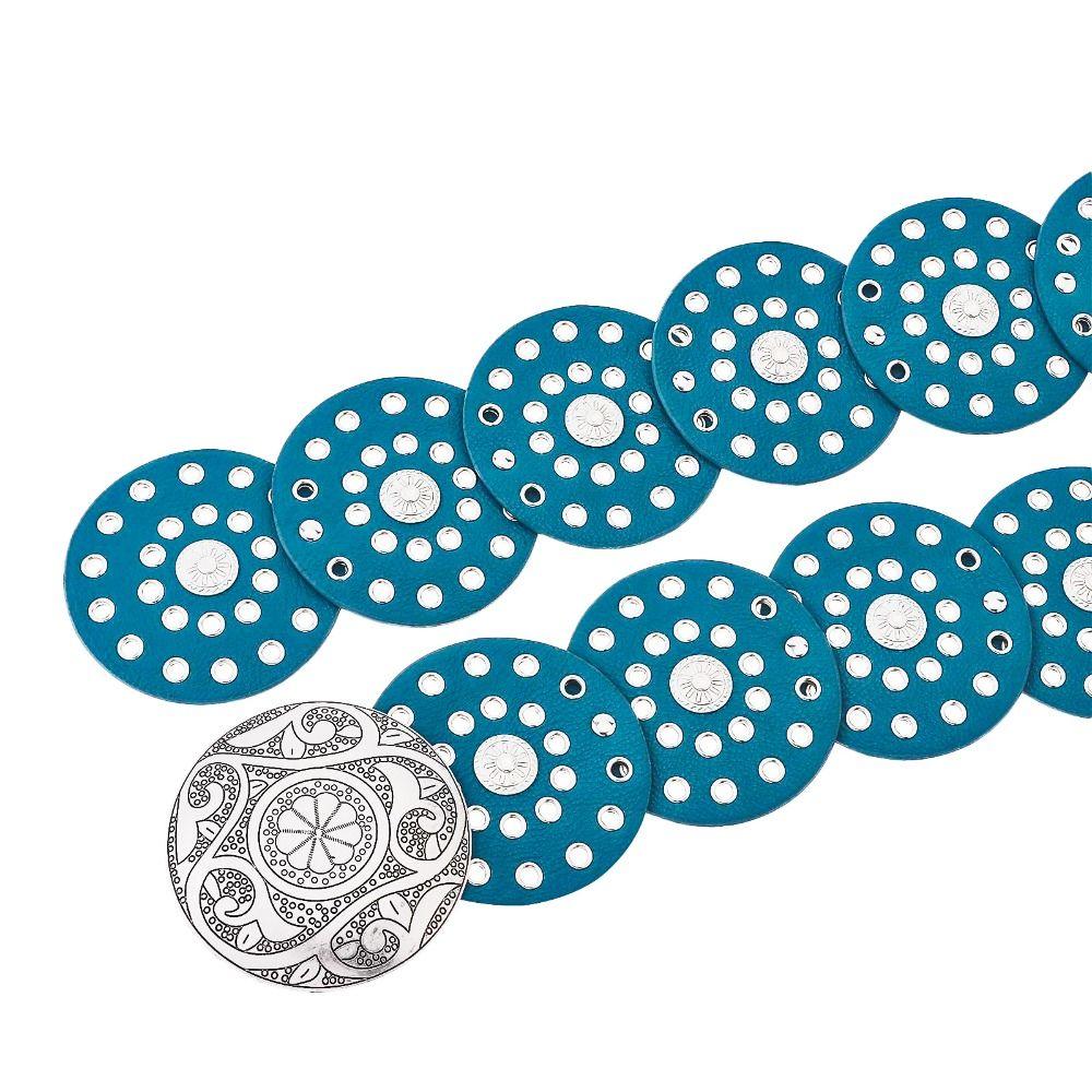 Преувеличенный ковбойский дисковый ремень в западном стиле, красочный широкий дисковый ремень с прорезями для женщин