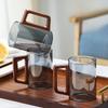 Wooden Handle Glass Tea Cup High Temperature Resistant Living Room Cup Water Set Household Hospitality Cup