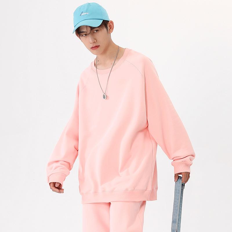 Свитер-пуловер с круглым вырезом, осенний, мужской и женский, с рукавами на плечах, однотонный, универсальный, свитер