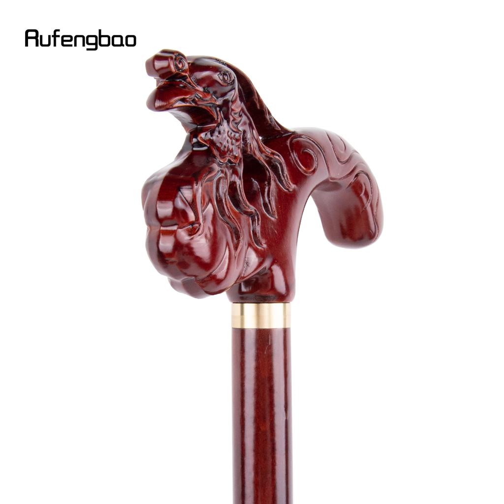 Коричневый Феникс Деревянная Односуставная Модная Трость Декоративная Косплей Палка Хэллоуин Булава Костыль Жезл Посох 97см