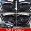 Для BYD Atto 3 2026 2026 Кожаные Накладки на Дверь от Пинания Защитные Наклейки Пленка из PU Углеродного Волокна на Внутренний Край Двери Автоаксессуары