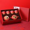 Persimmon Kung Fu Tea Set Everything Wishes Persimmon Persimmon Ceramic Gift Box Companion Red Festive Wedding Gift