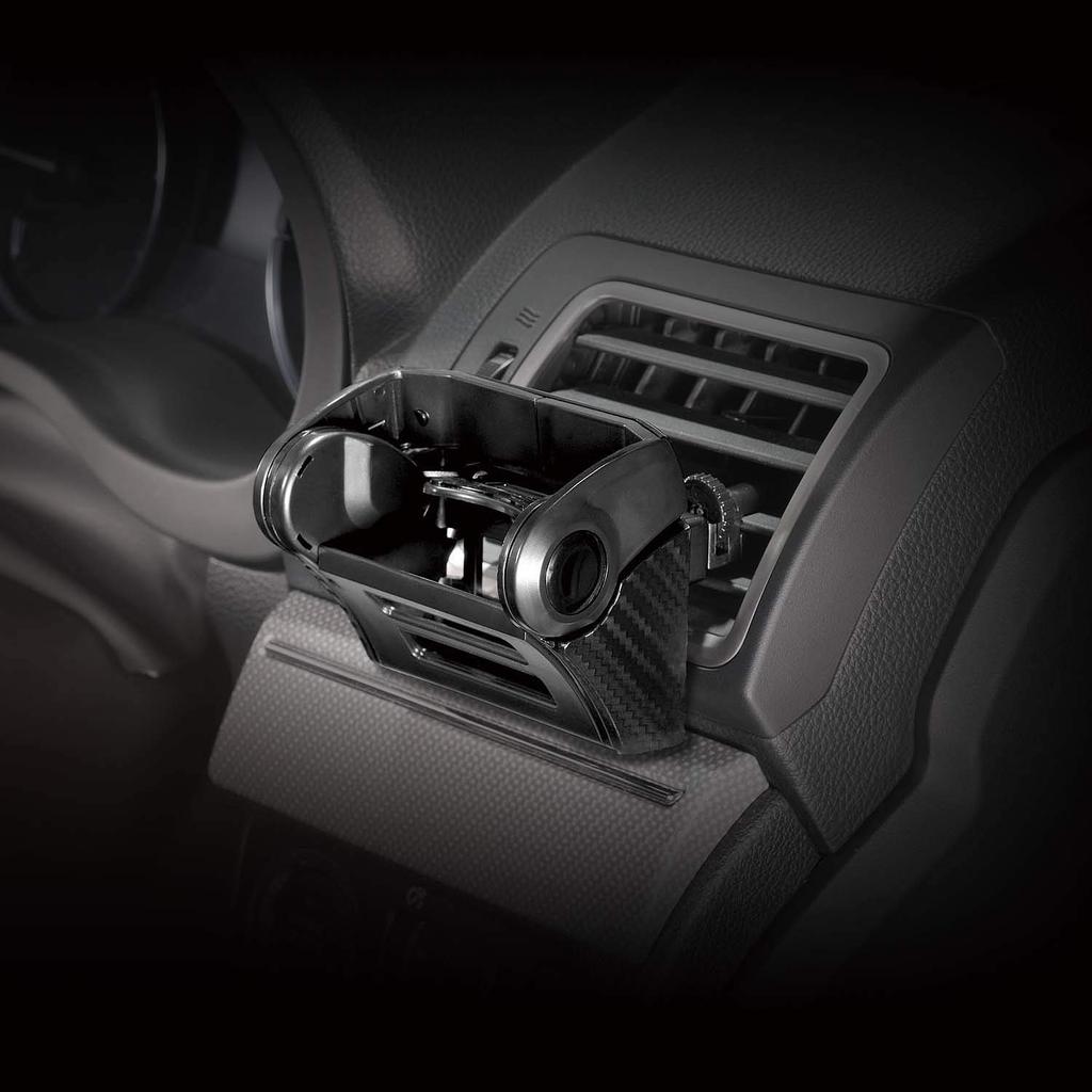Carmate DZ549 Автомобильный держатель для напитков, Встроенный демпфер, Складной, Крепится на воздуховод, Стиль карбон