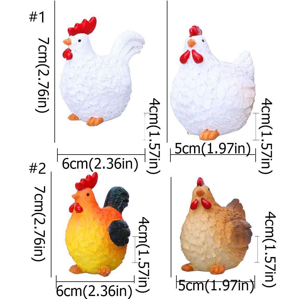 Изделия из смолы пасхальные фигурки цыплят милые цыплята настольные украшения для дома и офиса двор