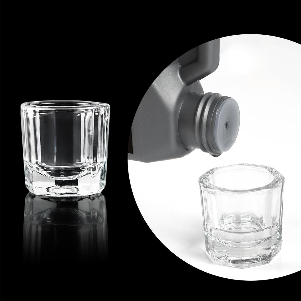 1 шт., стеклянная чашка, хрустальная чашка, набор для акриловых ногтей, акриловый стеклянный контейнер, инструменты для наращивания ногтей, инструменты для наращивания ногтей