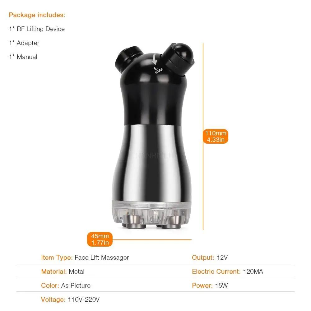 RF Радиочастотный массажер для лица, светодиодный фотонный мезотерапия для лица, электропорация, косметический аппарат, омоложение, лифтинг лица