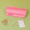 Cat Corner Scratcher Self-Grooming Massage Comb with Catnip Easy To Install Wall Corner Massage Comb Scratcher Grooming Brush Tool