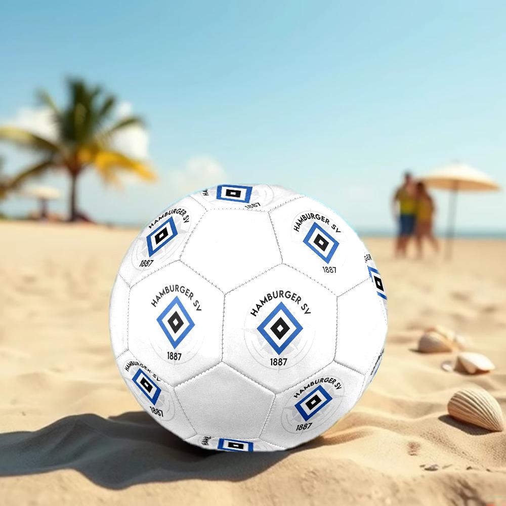 Hamburger SV HSV size5 Soccer Ball, colorful, suitable for all ages, machine-stitched, PVC material, competition grade,durable and high bounce