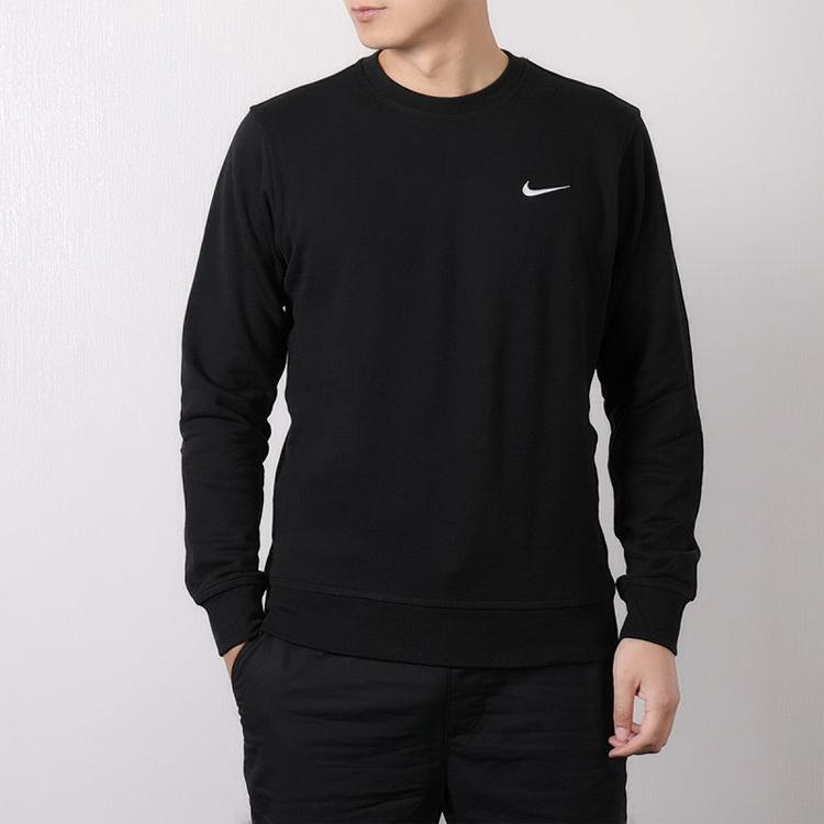 Nike Club Fleece Crew-Neck Sweatshirt Men Tops Black AA3178-010
