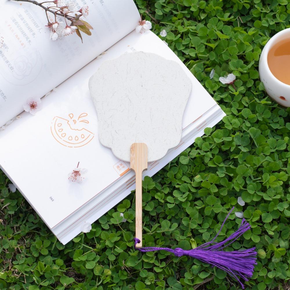 Круглые пустые веера для рисования в китайском стиле, летний веер, художественные ручные веера, бумажный ручной веер, свадебная вечеринка