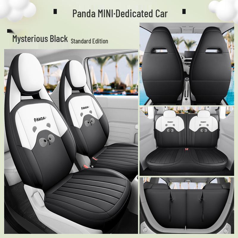 Cute 2023 Panda Mini Seat Cover for Women - All-Season, Full Coverage Car Cushion