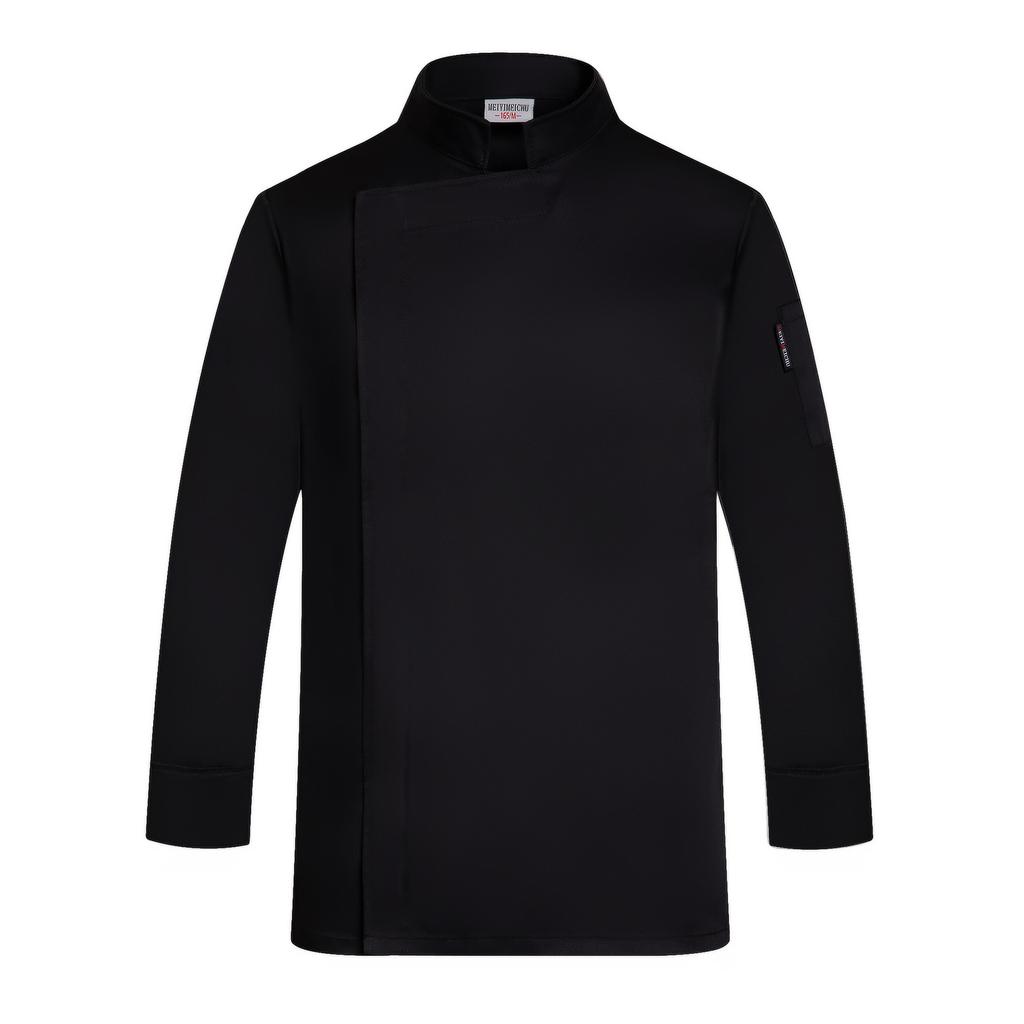 Одежда для шеф-повара, осенне-зимняя куртка шеф-повара с длинными рукавами, мужская униформа для отеля и ресторана, кухонная рабочая одежда