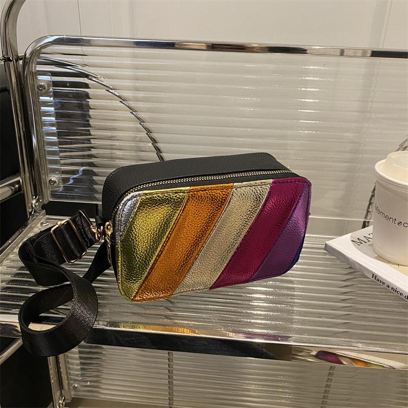 Пэчворк Женские Сумки Через Плечо Кроссбоди Модный Квадратный Дизайн Маленький Кошелек и Сумка Шоппинг Тренд Сумка CLE