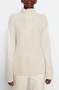 Women's Fashion New Sweater Stone Wide Fit Zippered High Collar Knitwear Sweater