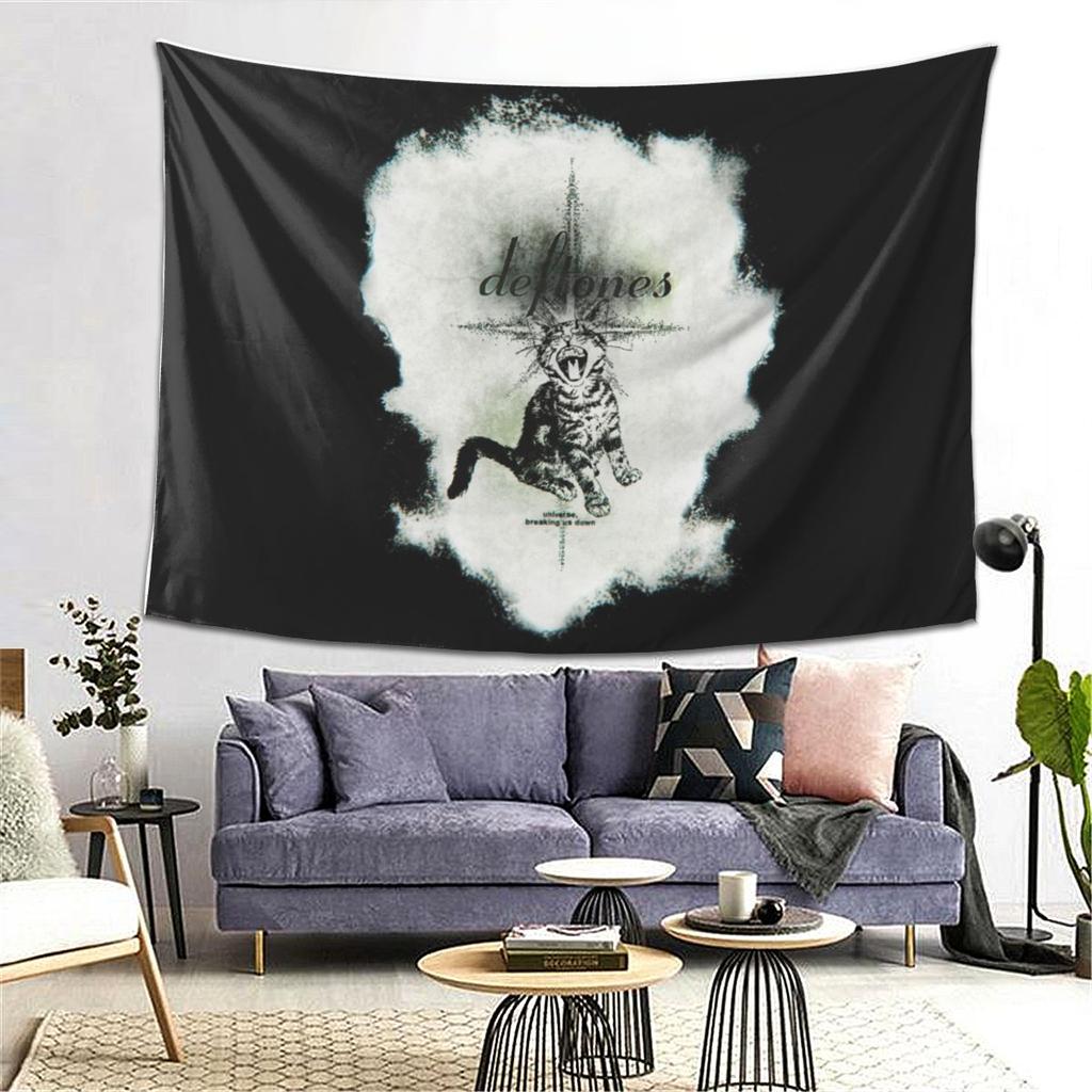 Deftones Metal Band White Pony Album Tapestry Wall Hanging Aesthetic Home Decor Tapestries for Dorm Room