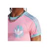 adidas Футболка Originals Pride RM 3 Trefoil Logo Casual Printed с круглым вырезом, женские топы, розовые IU0052