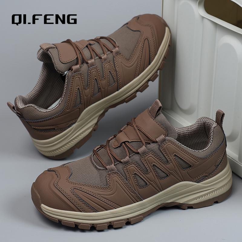 Autumn New Outdoor mountaineering Shoes Men's Travel Hiking Shoes Mesh Breathable Sneaker Anti slip Durable Large size Footwear