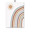 Boho Octopus Dinosaur Rainbow Sun Nursery Posters Cartoon Wall Art Print Canvas Painting Baby Kids Room Home Decoration Pictures