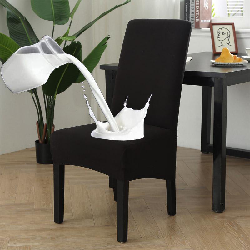 Очень большие водонепроницаемые однотонные эластичные чехлы на стулья XL