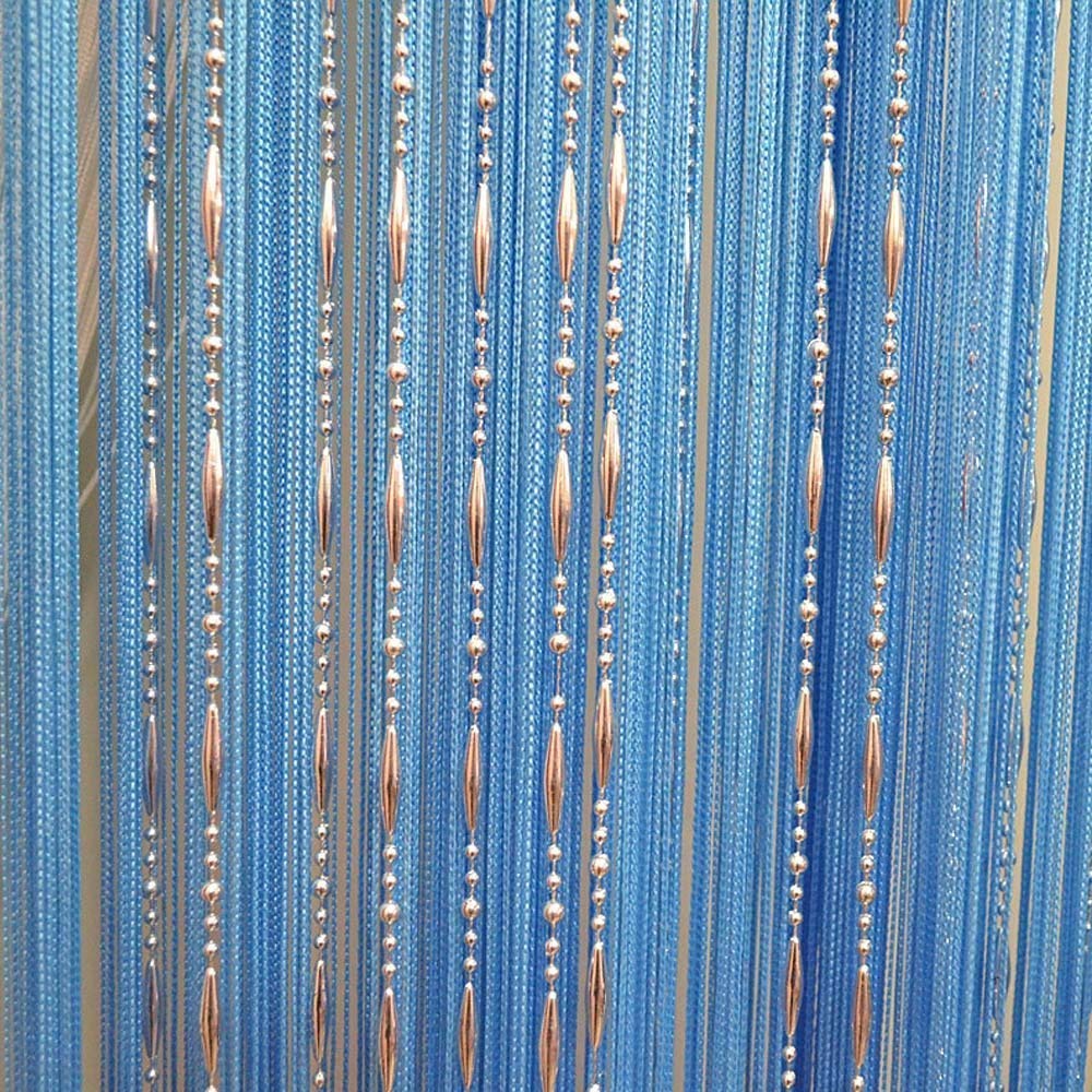 Декоративная цепочка из бисера, капля росы, хрустальное стекло, дверь, перегородка, занавеска на окно, занавеска на веревке