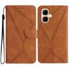 For Infinix Smart 10 Case Skin Touch Lines Imprinted PU Leather Flip Phone Cover