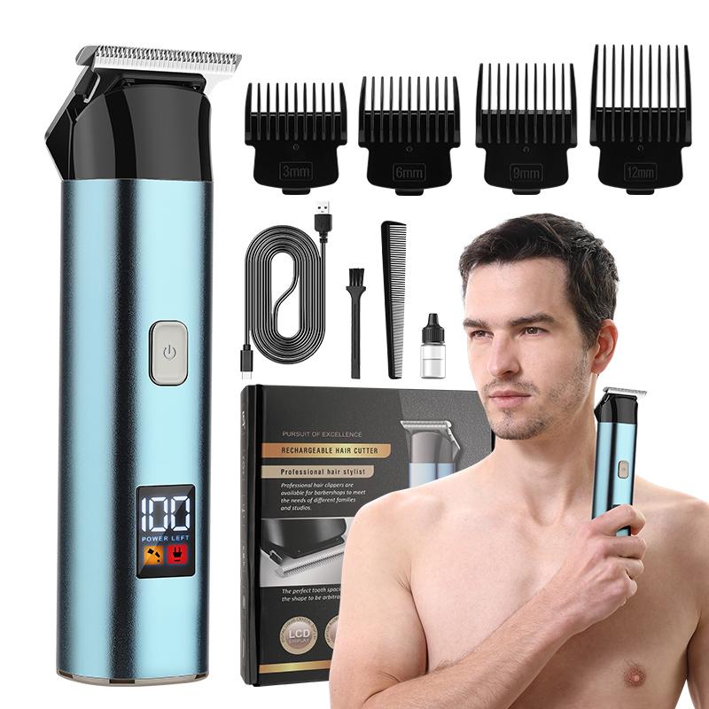 Новая мужская электрическая машинка для стрижки волос ЖК-цифровой дисплей парикмахерская домашняя электрическая резка карвинг фейдер