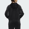 adidas Однотонная повседневная куртка с капюшоном на молнии для женщин, черные куртки IV7564