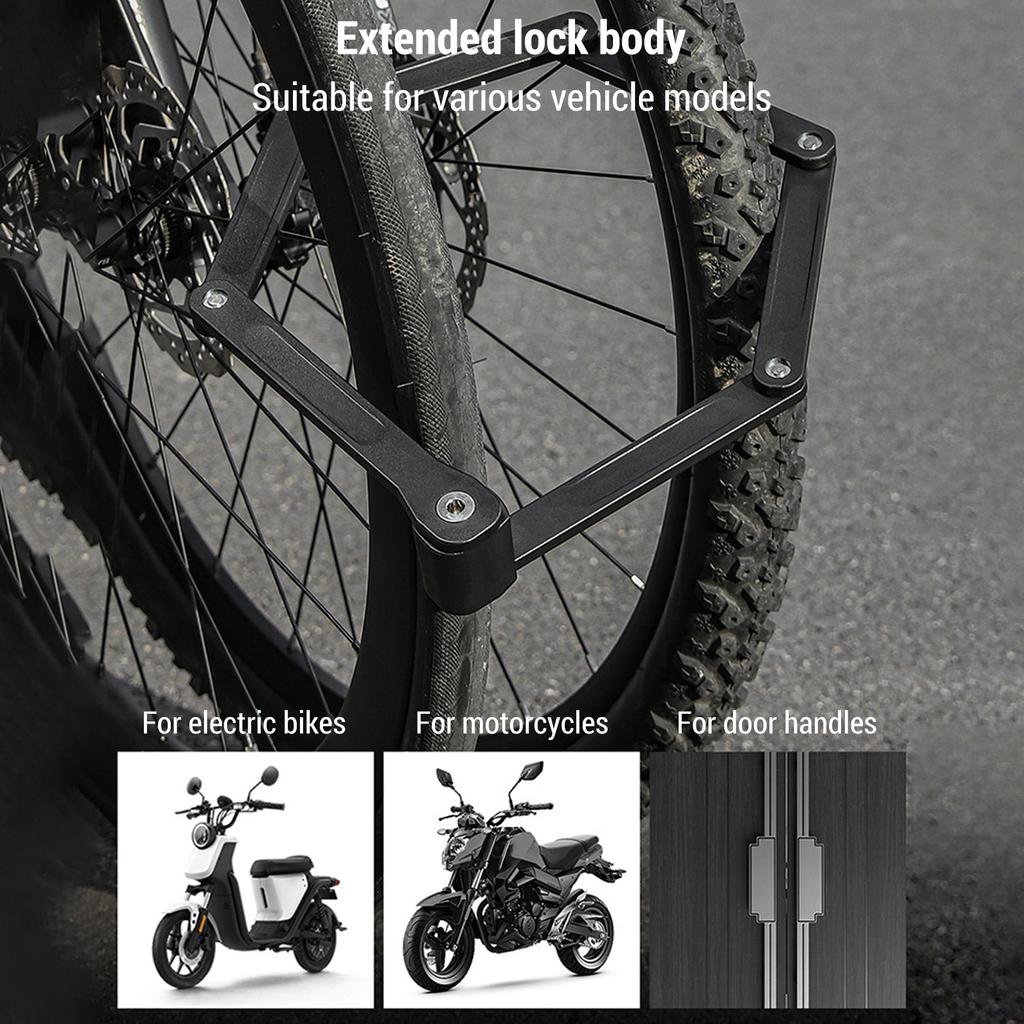 Folding Anti Theft Bicycle Lock Foadable Bike Security Lock with Mounting Bracket