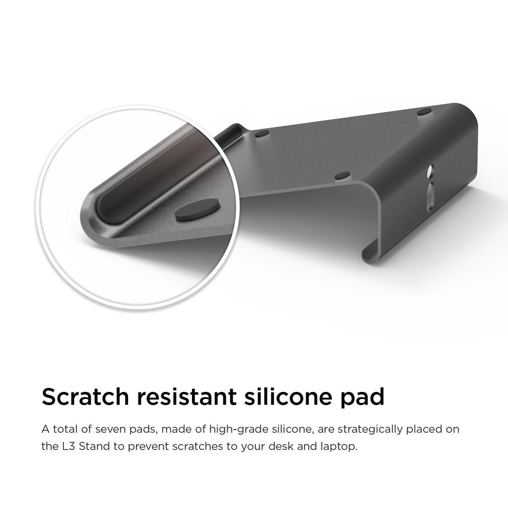 Elago L3 STAND Compatible with Various Pure Aluminum Dark Gray Macbooks/laptops, 99% Stand,