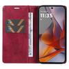 YIKATU YK-006 For Motorola Moto G75 5G Case Magnetic Closure Leather Phone Cover Litchi Texture