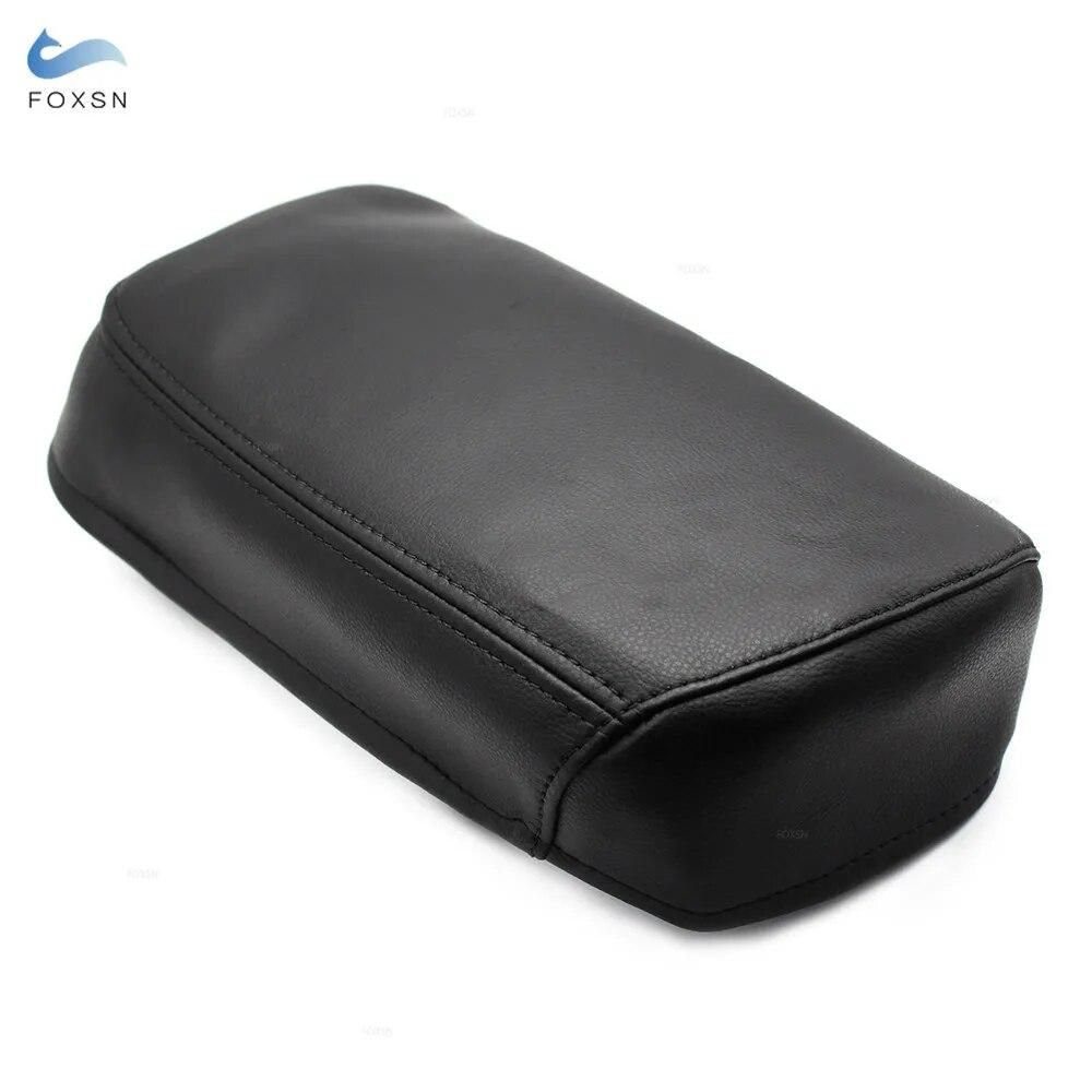 Soft Leather Armrest Cover For Toyota RAV4 2006 2007 2008 2009 2010 2011 2012 Car Center Control Armrest Box Cover Trim Black