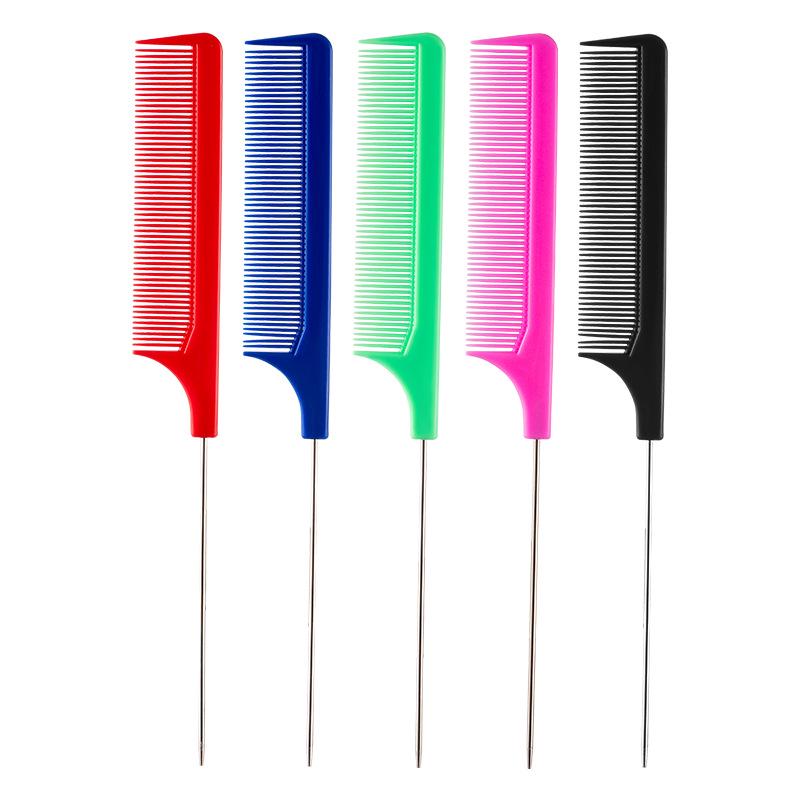 Стальная Игла Парикмахерская Расческа Стилиста для Окрашивания, Мелирования и Укладки - Острый Хвост для Девочек и Детей.