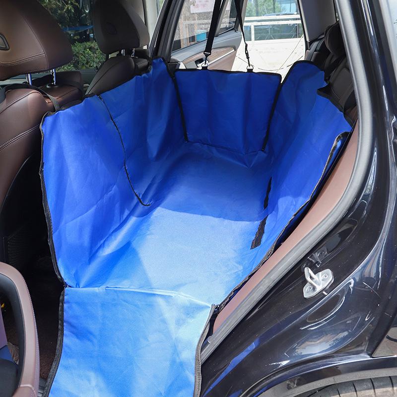 Waterproof Dog Car Seat Mat with Zipper - Pet Back Seat Cushion
