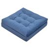 Shinnwa Zabuton Extra Thick Patented 2 Layer Low Resilience High Hurt Your Large Floor Floor Sofa Washing Blue Cushion, 50x50 см, 12 см, Zabuton,