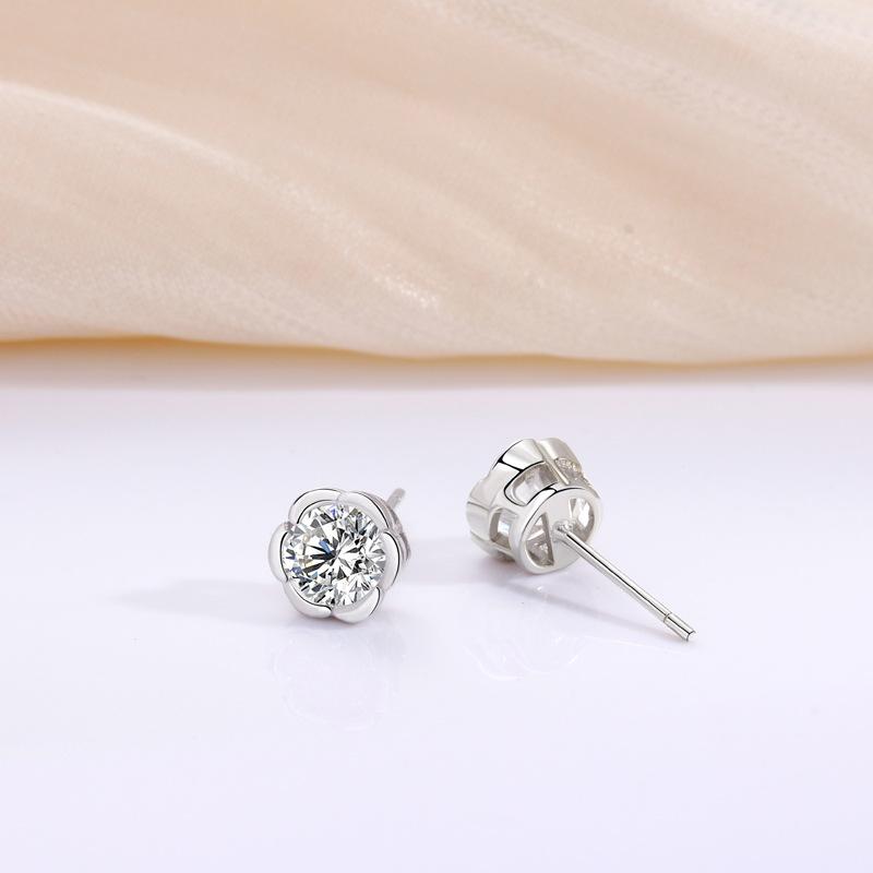 Серьги-гвоздики Роза Женская мода Универсальные Элегантные Ретро Темперамент Высокий Стиль Ins Серьги Подарок Женщинам