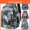 Fashionable Printed Striped Schoolbag Wear Resistant Anti Splashing Bag Water