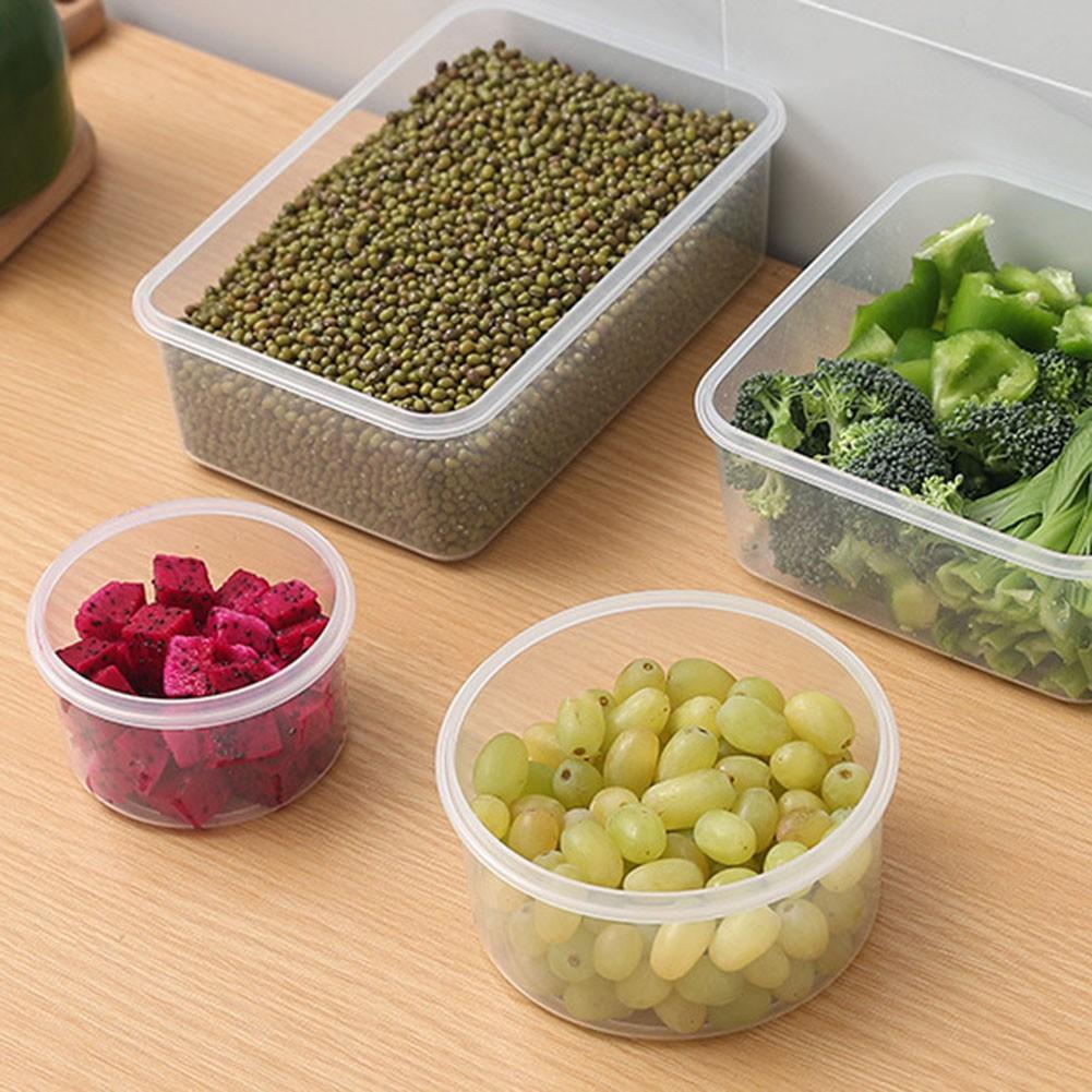 3 шт. Коробка для хранения продуктов питания Коробка для хранения свежих пластиковых контейнеров для пищевых продуктов