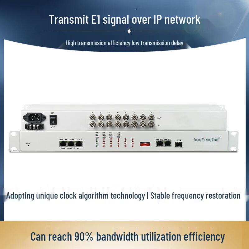 GY-ETH80 TDMI По IP 8-канальный конвертер протокола E1