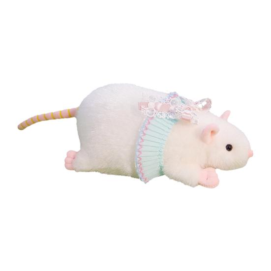 Плюшевая игрушка мышь, мягкая набивная игрушка, милая кукла-крыса с кружевной юбкой, украшенная бантом, декоративная плюшевая мышь для детской спальни, украшение стола, подарок