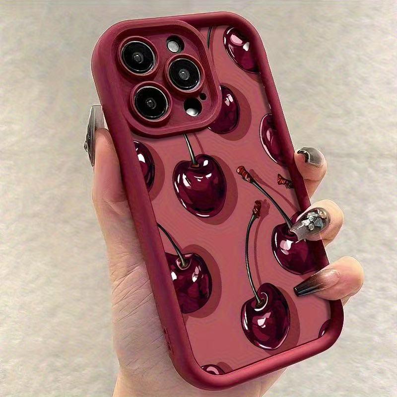 Чехол Red Cherry для iPhone 17 Pro Max: Совместимо с iPhone 13, 14, 15 и 16