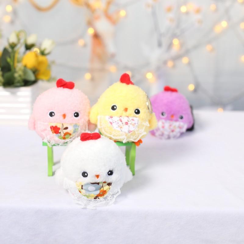 Та же Милая Мультяшная Цветочная Повязка на Живот Курица Утка Плюшевая Игрушка Кукла Подвеска Кукла