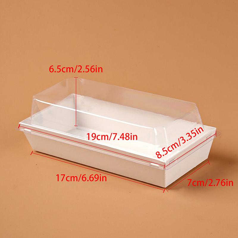 10Pcs Cake Dessert Donut Decoration Box Kraft Paper Cookie Bakery Food Sandwich Packing Box Wedding Birthday Party Supplies