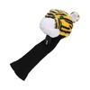 Golf Club Head Cover Plush Nylon Cute Tiger Head Protective Animal Golf Headcover for Golf Lovers Women Men