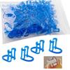 50 Pcs/Bag Cotton Roll Holder Disposable Blue Clip For Dental/Dentist Clinic
